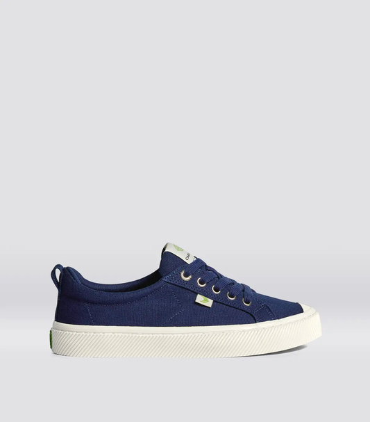 OCA Low Marine Blue Canvas Sneaker