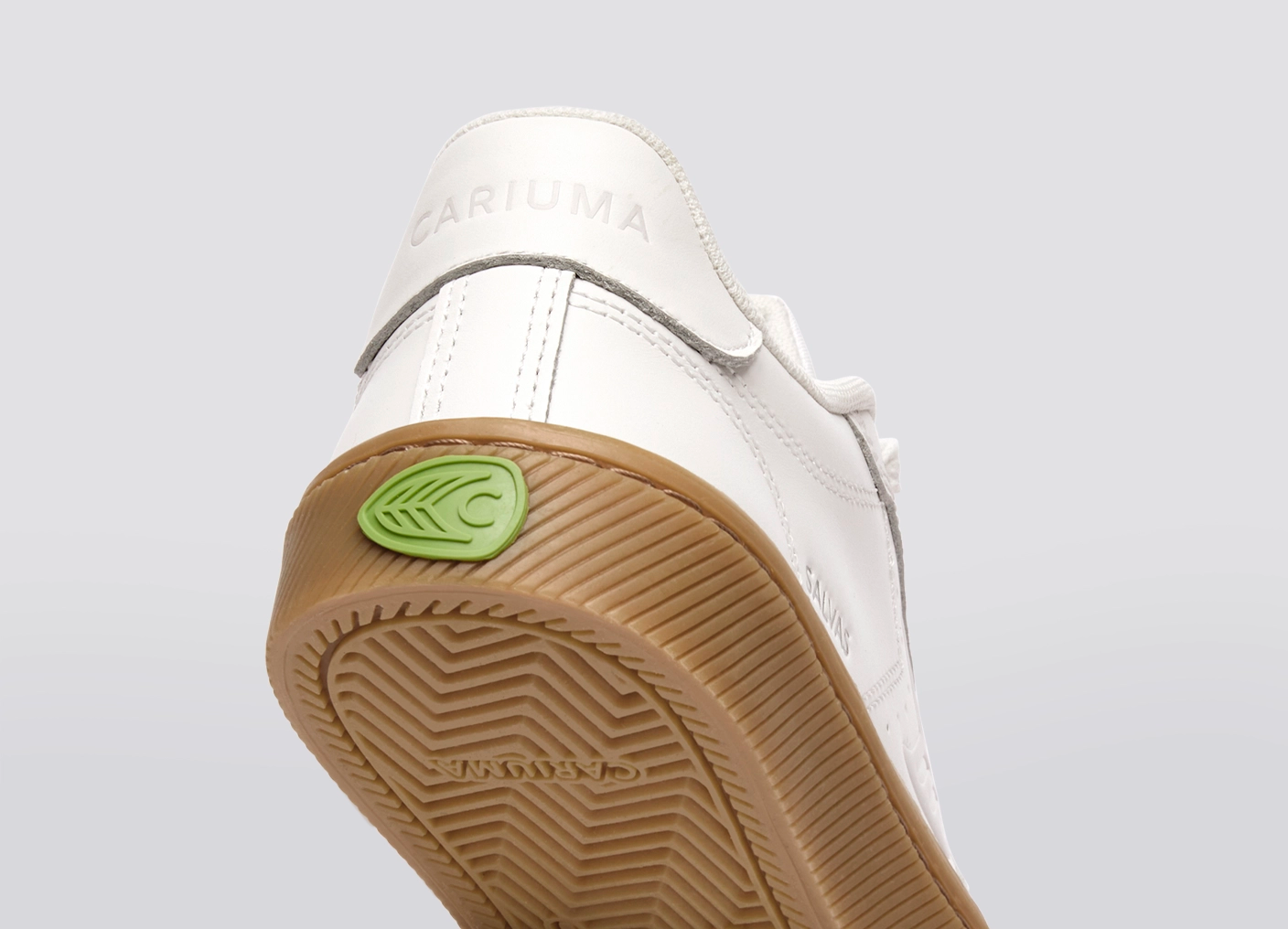 SALVAS Leather Gum Warm White Ice Logo