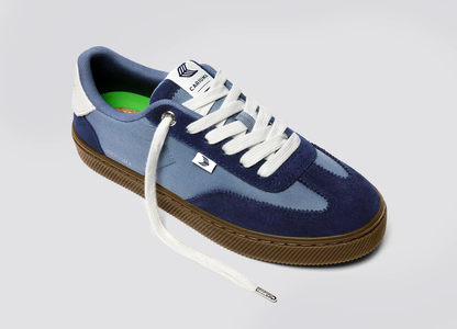 TOCA Teak Mirage Blue Nylon Marine Blue Suede Sneaker