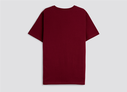 T-Shirt Burgundy with Off-White Logo